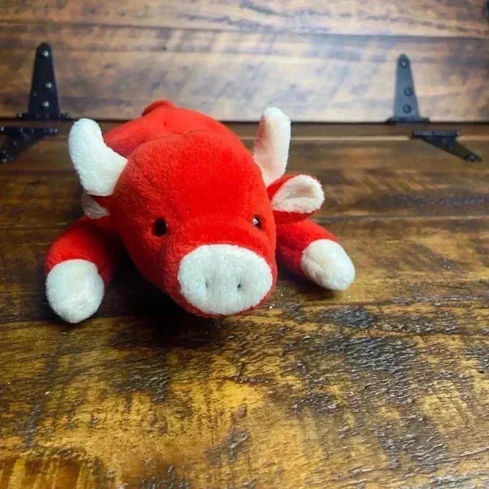 Ty Original Beanie Baby SNORT THE BULL 1995 Retired NO Ear Tag - Picture 1 of 8